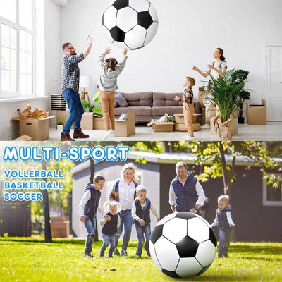 Fidtoy Giant Inflatable Soccer Ball for Kids | Backyard, Beach & Pool Play | Durable PVC