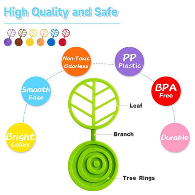 Fidtoy Rainbow Tree Stacking Toy Balance Learning Game for Kids