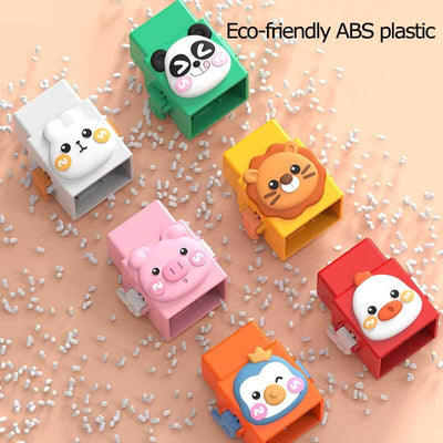 Fidtoy Animal Stacking Toy for Toddlers Interactive Learning Toy for 1 2 3 Year Old Kids Fine Motor Skills Early Development Color Recognition Toy