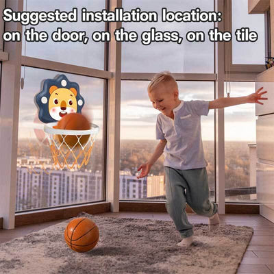 Mini panier de basket Fidtoy pour tout-petits | Hauteur réglable et motricité des enfants