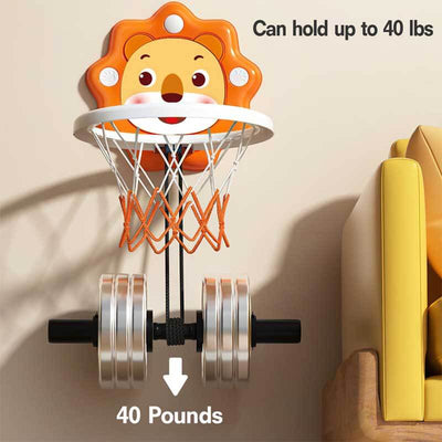 Mini panier de basket Fidtoy pour tout-petits | Hauteur réglable et motricité des enfants