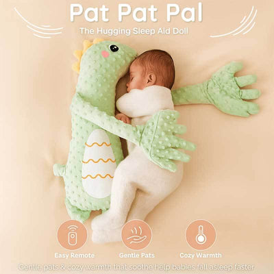 Fidtoy PatPat Pal - Dinosaur Plush Toy with Gentle Patting Function for Baby Sleep