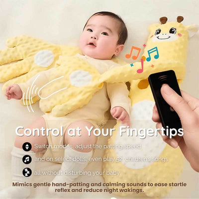 Fidtoy PatPat Pal - Dinosaur Plush Toy with Gentle Patting Function for Baby Sleep