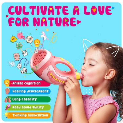 Juguete de Bocina de Sonidos de Animales Fidtoy para Niños Pequeños Aprendizaje Interactivo y Entrenamiento Pulmonar