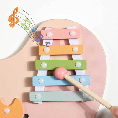 Fidtoy Tablero de Actividades de Madera para Pared – Juguete Montessori de Aprendizaje Multisensorial para Niños Pequeños