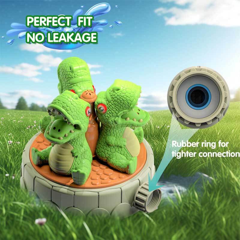Fidtoy Dinosaur Water Sprinkler Toy for Kids Outdoor Summer Fun