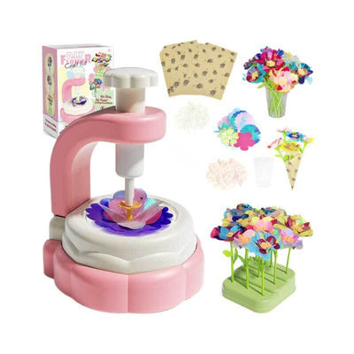 Fidtoy DIY Bouquet de Fleurs en Tissu Machine à Tricoter – Jouet Éducatif Créatif pour Enfants