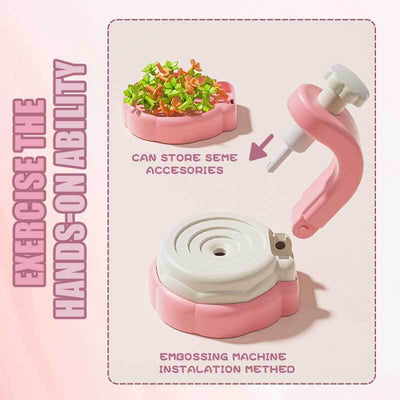 Fidtoy DIY Bouquet de Fleurs en Tissu Machine à Tricoter – Jouet Éducatif Créatif pour Enfants