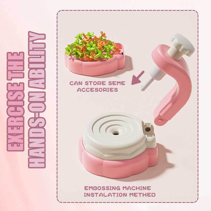 Fidtoy DIY Bouquet de Fleurs en Tissu Machine à Tricoter – Jouet Éducatif Créatif pour Enfants