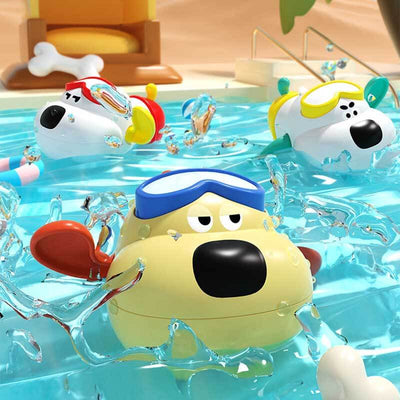 Fidtoy Jouet de Bain pour Tout-petits – Jouet de Bain à Remonter pour Bébé – Jouet de Baignoire pour Enfants de 1, 2, 3 Ans – Jeu Sensoriel Amusant pour Baignade, Piscine et Plage