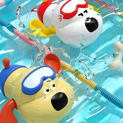 Fidtoy Jouet de Bain pour Tout-petits – Jouet de Bain à Remonter pour Bébé – Jouet de Baignoire pour Enfants de 1, 2, 3 Ans – Jeu Sensoriel Amusant pour Baignade, Piscine et Plage