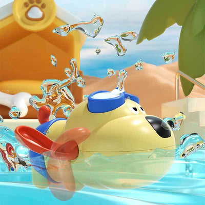 Fidtoy Jouet de Bain pour Tout-petits – Jouet de Bain à Remonter pour Bébé – Jouet de Baignoire pour Enfants de 1, 2, 3 Ans – Jeu Sensoriel Amusant pour Baignade, Piscine et Plage