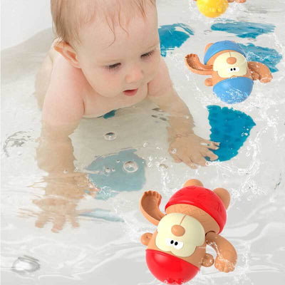 Fidtoy Jouet de Bain pour Tout-petits – Jouet de Bain à Remonter pour Bébé – Jouet de Baignoire pour Enfants de 1, 2, 3 Ans – Jeu Sensoriel Amusant pour Baignade, Piscine et Plage