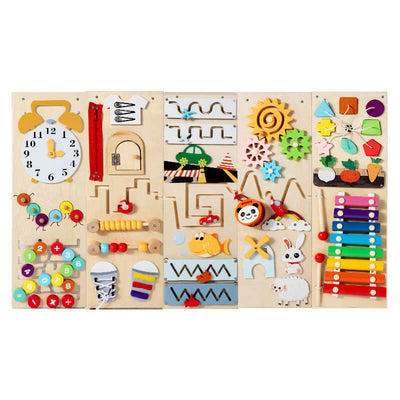 Fidtoy Wall Mounted Busy Board Montessori Activity Toy for Kids