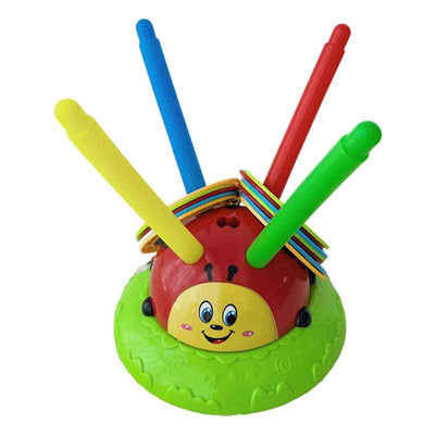 Jouet 2-en-1 Lance et Saute CoccinelleJouet musical amusant Fidtoy « Lance et Saute » Coccinelle – Jeu actif 2-en-1 intérieur et extérieur pour enfants de 5 à 7 ans