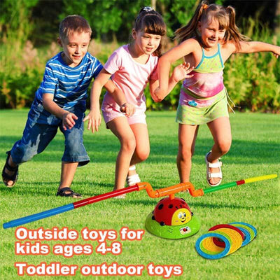 Jouet 2-en-1 Lance et Saute CoccinelleJouet musical amusant Fidtoy « Lance et Saute » Coccinelle – Jeu actif 2-en-1 intérieur et extérieur pour enfants de 5 à 7 ans