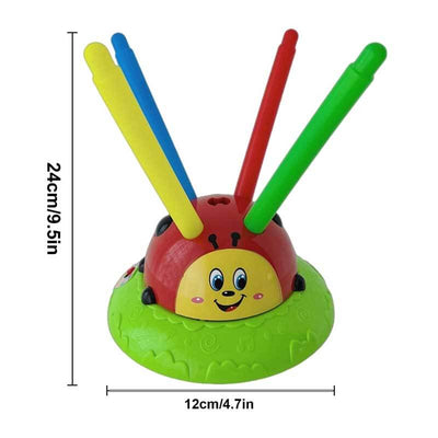 Jouet 2-en-1 Lance et Saute CoccinelleJouet musical amusant Fidtoy « Lance et Saute » Coccinelle – Jeu actif 2-en-1 intérieur et extérieur pour enfants de 5 à 7 ans