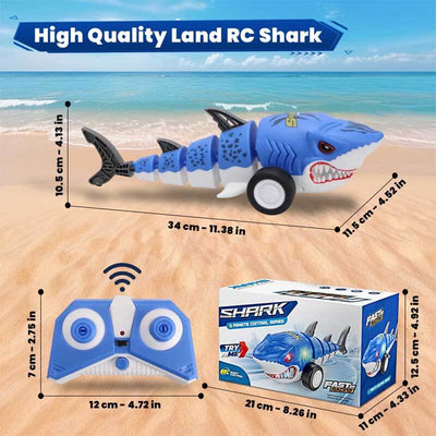 Fidtoy Remote Control Shark Car Toy with LED Lights 2.4GHz RC Shark Vehicle 360 Spin Drift Remote Control Car for Kids Indoor Outdoor Play