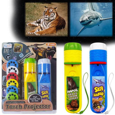 Fidtoy Kids Torch Projector Toy Animal Space Learning Light