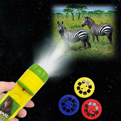 Fidtoy Kids Torch Projector Toy Animal Space Learning Light