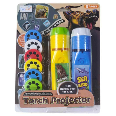 Fidtoy Kids Torch Projector Toy Animal Space Learning Light