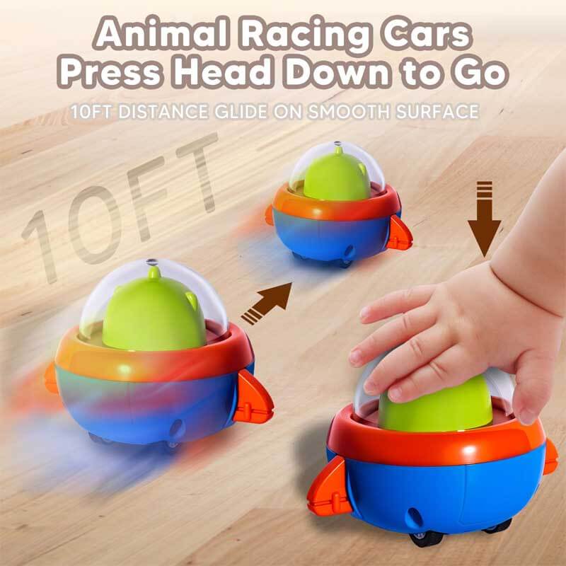 Animal Press to Go Car Toys