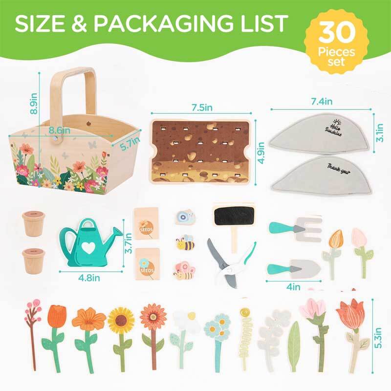 Wooden Gardening Toys Set