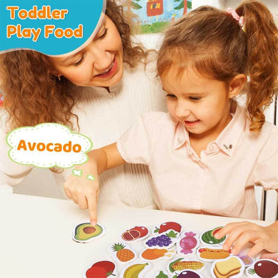 Fidtoy Wooden Feeding Bear Toy - Montessori Food Learning Toy