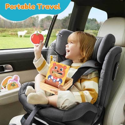 Fidtoy Wooden Feeding Bear Toy - Montessori Food Learning Toy