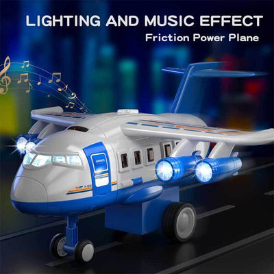 Fidtoy Airplane Toy Set for Kids 3-8 | Multi-Level Garage & Cars Interactive Play