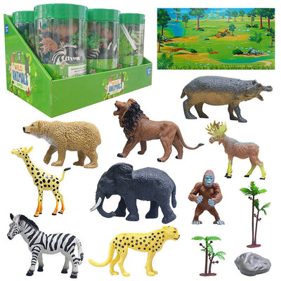 Mini Figurines Animaux de la Ferme avec Arbre - 388
