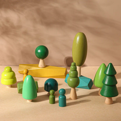 Wooden Forest Play set - Best open ended play toys