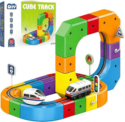 DIY Cube Track – Creatief & Actief – Creatieve DIY Treinbaan