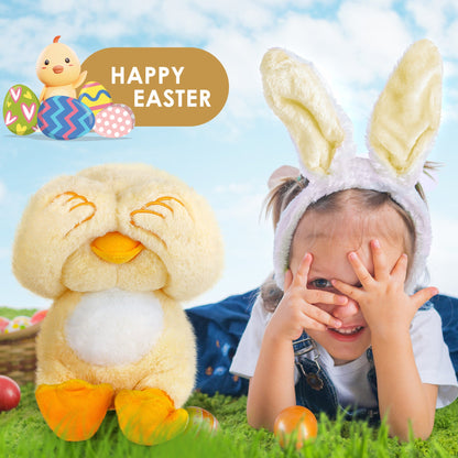 Baby Plush Chick Toy, Hide and Seek Stuffed Animal, Easter Basket Gifts