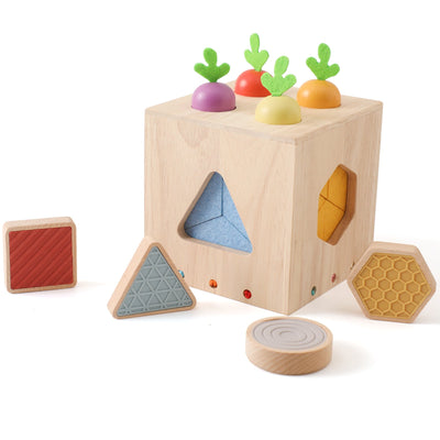Forme géométrique en bois coulée Éveil Petite Enfance Pour Bébé Jouets Éducatifs