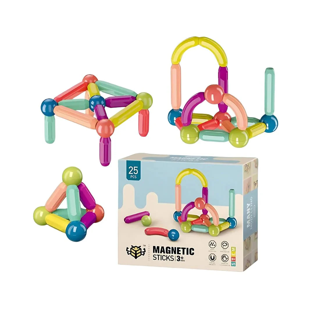 Fidtoy Magnetic Building Sticks and Balls Set 25 PCS STEM Toy