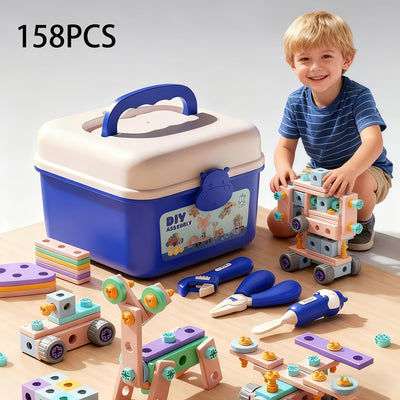 Fidtoy Creative Play Screwdriver Tool Kit for Toddlers STEM Learning and Fine Motor Skills