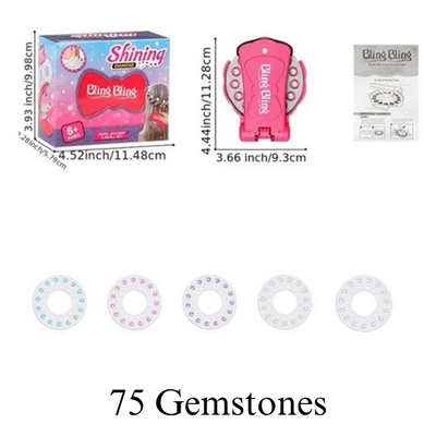 Kit de coiffure avec pierres scintillantes SparklySnaps™ - Ajoute instantanément de l'éclat à toutes les coiffures