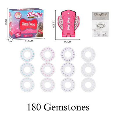 Kit de coiffure avec pierres scintillantes SparklySnaps™ - Ajoute instantanément de l'éclat à toutes les coiffures