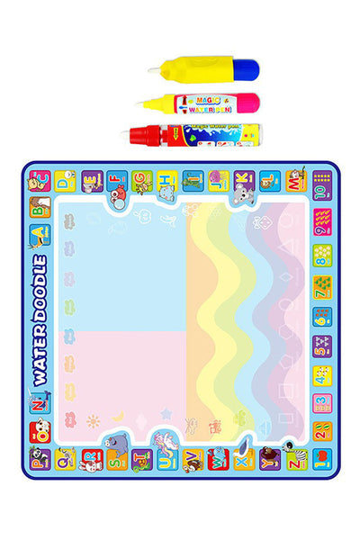 Tapis de Dessin Magique à l'Eau Zéro Salissure pour Enfants avec Stylo et Pinceau