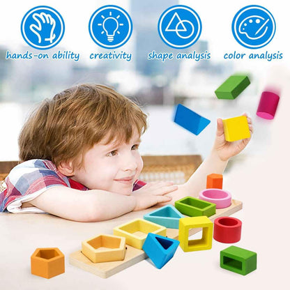 Wooden Color and Shape Sorter