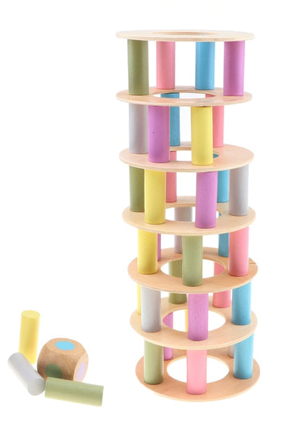Wooden Tower Stacking Montessori Toy