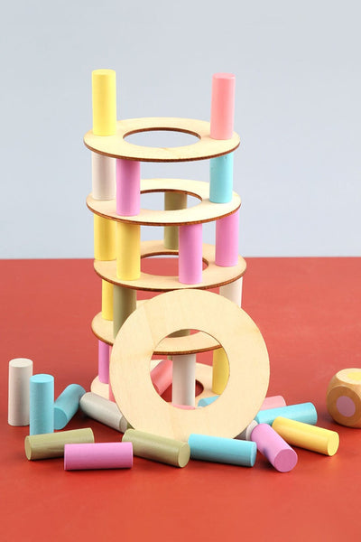 Wooden Tower Stacking Montessori Toy