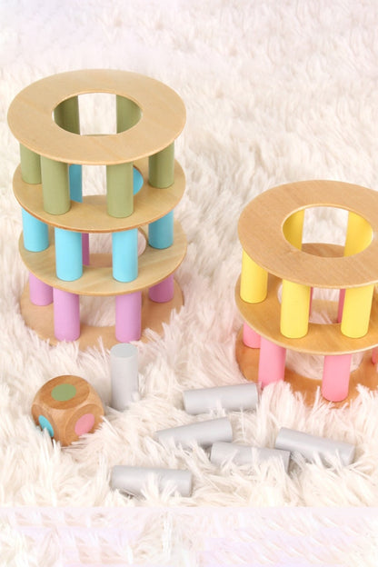 Wooden Tower Stacking Montessori Toy