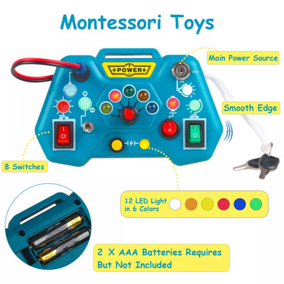 Jouets Fidtoy Montessori Busy Board pour les tout-petits