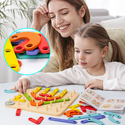 Puzzle à chevilles Montessori