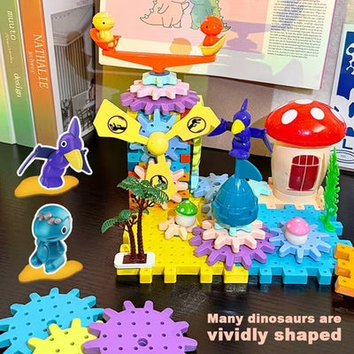 Electric Dinosaur World Gear Blocks 62 pieces - 06A