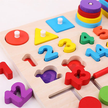Wooden Multifunctional Sorting Logarithm Magnetic Beads Numbers - 408