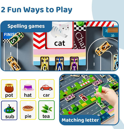 2in1 Magnetic Alphabet Maze and Spelling Game Airport - 26D