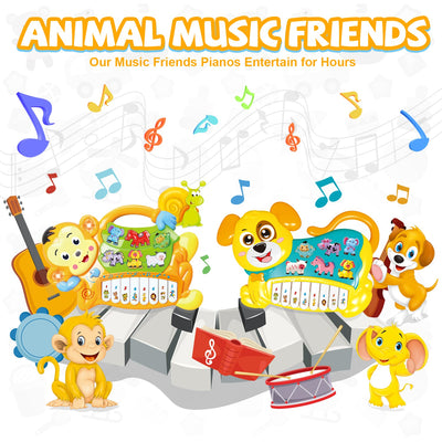 Fidtoy Dog Piano Musical Toy for Babies 0-36 Months